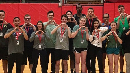 Warsaw Center students at U.S. Olympic headquarters in Colorado